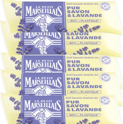 Produktbild von Le Petit Marseillais Flüssigseife Lavendel 5 x 250 ml Nachfüllpack – Sanfte Pflege aus Frankreich