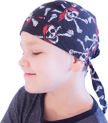 Produktbild von Bandana Jolly Roger - Vorgeformtes Kopftuch im Piratendesign