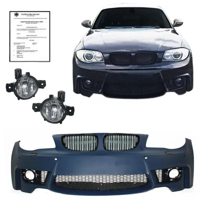 Produktbild von JOM Stoßstange vorne Nebelscheinerfer Sport Kühlergrill paßt für BMW 1er E81 E82 E87 E88