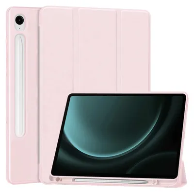 Obrázok produktu pre Techsuit Flex Trifold Puzdro (s držiakom na ceruzku) - Samsung Galaxy Tab S9 FE - Ružové