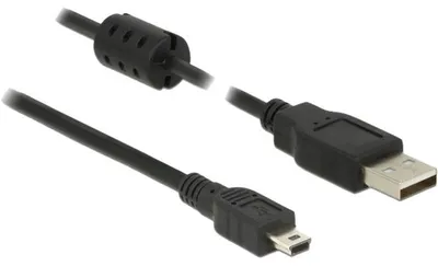 Immagine prodotto di Delock 82396 USB Kabel Delock A -> Mini-B St/St 0.70m sw