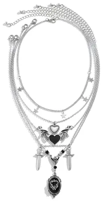 Produktbild von Gothic-Halsketten für Damen, Stern-Choker-Halskette, Accessoires, Stern-Accessoires, Halloween