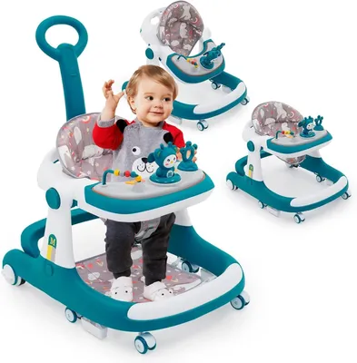 Productafbeelding van 3-in-1 Loopstoel voor Baby's met Activiteitstafel