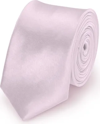 Produktbild von Krawatte Flieder slim aus Polyester einfarbig uni schmale 5 cm