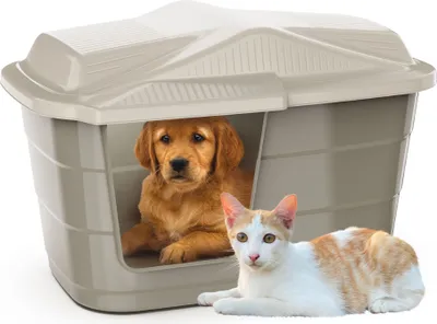 Produktbild von Hundehütte Katzenhütte Hunde Katzen Höhle Haus Bett Tier Korb Indoor Outdoor Wetterfest Kunststoff Drinnen Draußen