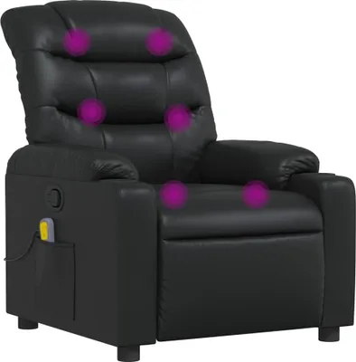 Produktbild von vidaXL Massagesessel Schwarz Kunstleder