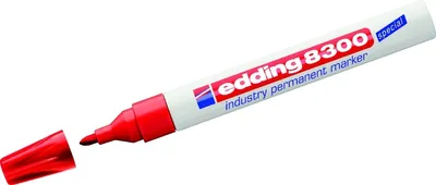 Immagine prodotto di Pennarello Edding 8300 Industria da 1-3 mm rosso | 10 pezzi