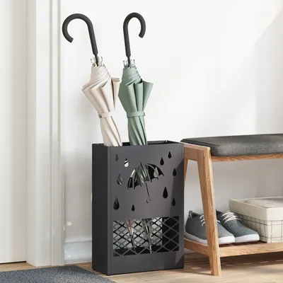 Produktbild von Regenschirmständer Schwarz Metall Mittel Regenschirmständer, Schirmständer DesignMöbel Neu