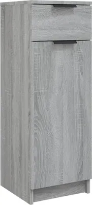 Obrázok produktu pre vidaXL Kúpeľňová skrinka Grey Sonoma 32x34x90 cm Materiál na báze dreva