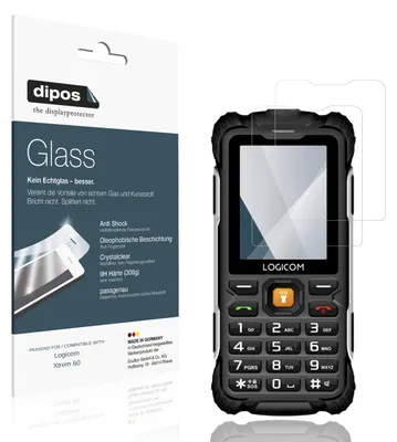 Image de 2x Protection écran pour Logicom Xtrem 60 Verre souple Film Protecteur 9H dipos