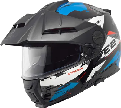 Produktbild von Schuberth E2 Trail Klapphelm, blau/schwarz, 2XL (63)