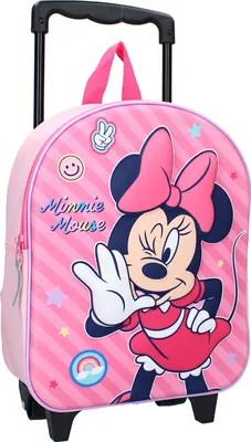 Produktbild von Vadobag Trolley 3D Minnie Mouse Fashion Besties mit niedlichem Minnie Mouse-Print Pink One Size