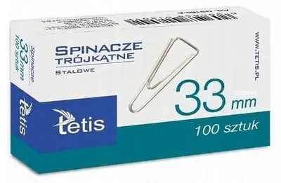Produktbild von Tetis Büroklammern 33mm Set – 100 Stück