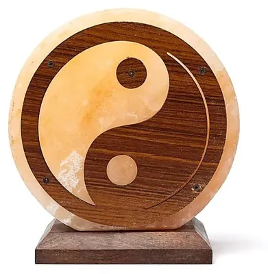 Zdjęcie produktu dla Lampa Solna Yin Yang Z Przewodem I Żarówką - ±22x19x10 Cm