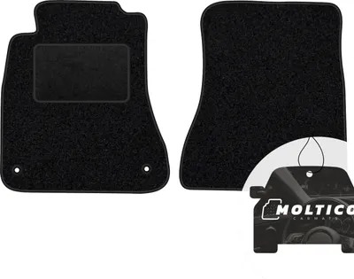 Produktbild von moto-MOLTICO Vorne Fußmatten Auto Velours Autoteppiche Schwarz Automatten Set 2-teilig passend für Lexus IS 250 2005-2013