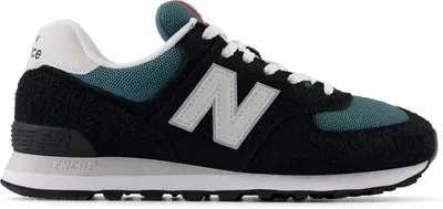 Zdjęcie produktu dla New Balance 574 Wildleder Trainer, Schwarz 43 EU