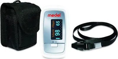 Produktbild von Fingerpulsoximeter Medel Oxygen weiß>>>>