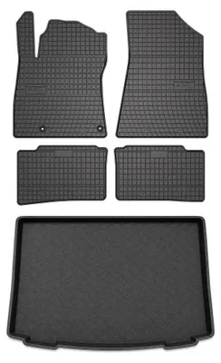 Immagine prodotto di Tappetini gomma SolidPRO + bagagliaio per Kia Niro 2022- versione ibrida 5 pezzi