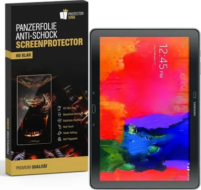 Produktbild von 6x Panzerfolie für Samsung Galaxy Tab 4 10.1 ANTI-SCHOCK Displayschutzfolie KLAR