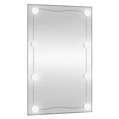 Zdjęcie produktu dla Lustro ścienne z LED, 50x80 cm, szklane, prostokątne