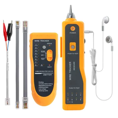 Imagen del producto de Localizador de cables AIORBER, compatible con alimentación a través de Ethernet (PoE), de baja tensión y resistente a quemaduras, con un alcance amplio y capaz de detectar una gran variedad de cables
