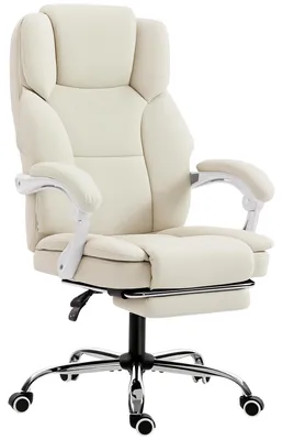 Produktbild von Ergonomischer Bš¹rostuhl, Schreibtischstuhl mit verstellbarer Rš¹ckenlehne, h?henverstellbar, 64 x 73 x 112šC120 cm, beige