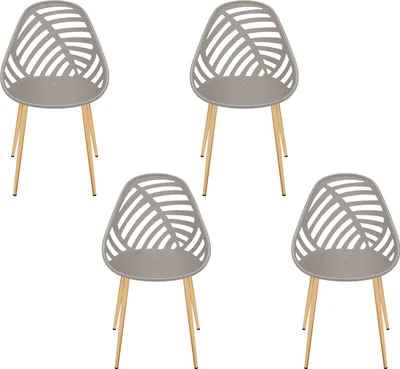 Image de Chaise Alameda Taupe - Lot De 4