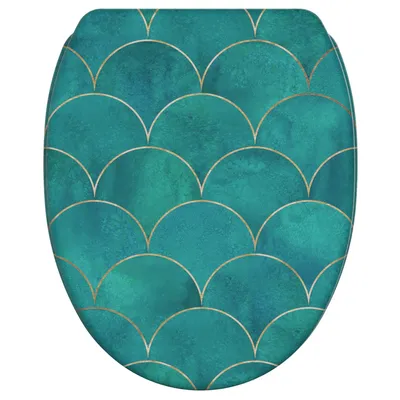 Produktbild von SANILO® WC-Sitz mit Absenkautomatik und Schnellverschluss Aquarell, Toilettendeckel direkt vom Hersteller, Klodeckel, Klobrille, WC Deckel, WC Brille