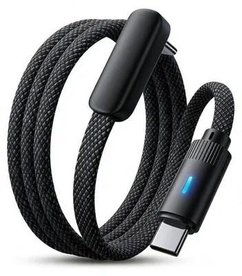 Produktbild von 90-Gradige USB-C Kabel, Oplaadkabel mit 480 Mbps, Geschikt für Smartphones, Tablets und Laptops