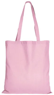 Produktbild von Baumwolltasche - 25 Stück - 38x42 cm - mit langen Henkeln - unbedruckt - Farbe: rosa