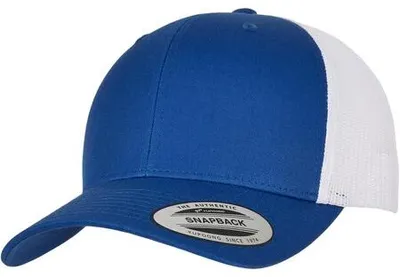 Produktbild von Yupoong Retro Trucker Snapback Cap royal/white