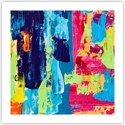 Produktbild von Poster - Poster ohne Rahmen - Abstraktion Design Grafik - 50x50 cm - Wand Bild - Wanddeko - Wandbilder - Kunstposter - Wandposter - Bilder - Kunstdruck - Wanddekoration - Wandbild - P2XAC50x50-3131