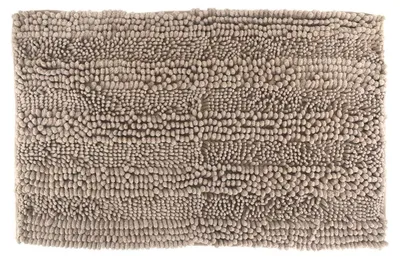 Produktbild von Badteppich mit rutschhemmender Rückseite Badmatte Chenille 50x80 cm