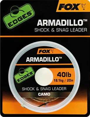 Produktbild von Fox Armadillo Camo Shock & Snag Leader 20m - Vorfachmaterial, Tragkraft:50lbs/22.7kg