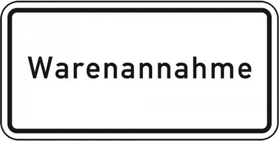 Produktbild von Dreifke® Schild I Hinweisschild Warenannahme, Aluminium RA0, reflektierend, 6...