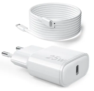 Productafbeelding van Snellader voor iPhone 14, 13, 12, 11 [Pro/Plus/Pro Max] - 25W USB-C lader