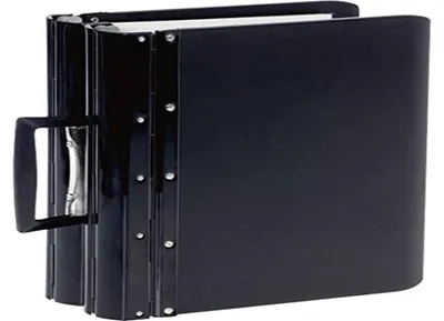 Aktenordner, 120 mm, Stahl/Kunststoff, schwarz, mit Tragegriff