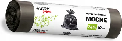 Zdjęcie produktu dla Worki na śmieci SP STRONG LDPE 240 l, 10 sztuk