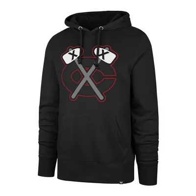 Produktbild von ´47 Chicago Blackhawks Imprint Tonal Logo Headline NHL Hoodie, Größe:XL, NHL Teams:Chicago Blackhawks