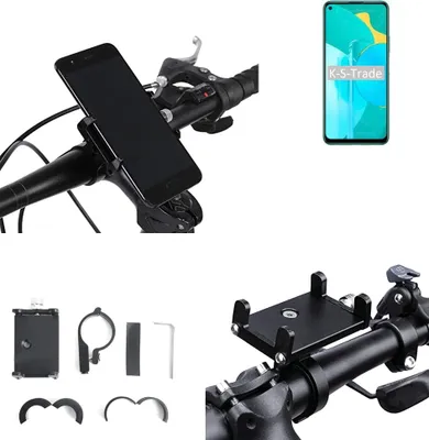 Produktbild von K-S-Trade Handyhalterung für das Fahrrad kompatibel mit Huawei Honor 30S Halter Lenkstange Fahrradhalterung Motorrad Bike Mount Befestigung
