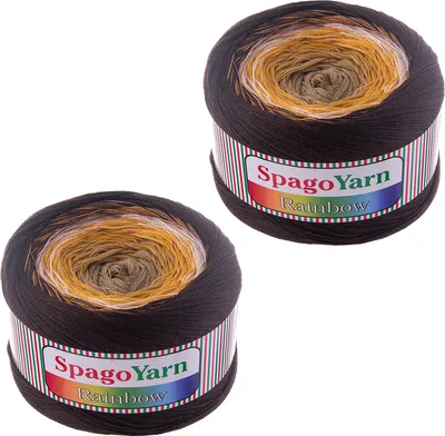 2 x 250g Farbverlaufsgarn Rainbow 03