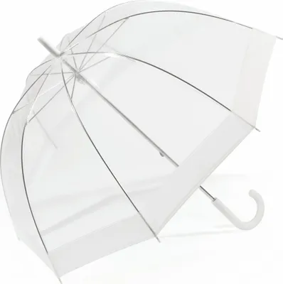 Produktbild von Regenschirm Transparent Stockschirm Glockenschirm Kuppelregenschirm Handöffnung