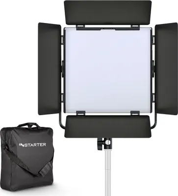 Image de Instarter Lampe vidéo LED 60 W RVB 360° Studio & Contrôle via Application Éclairage Vidéo bi-couleur 3.200-7.500 K Accessoires photographie Streaming Photos YouTube