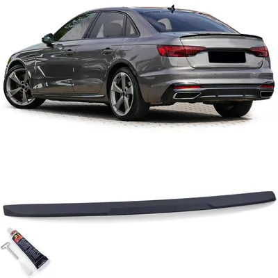 Produktbild von Heckspoiler Spoilerlippe Sport Optik schwarz matt für Audi A4 B9 Limo 2015-2019