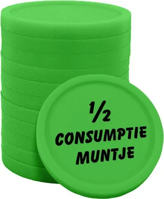 Immagine prodotto di CombiCraft 1/2 monete consumo stampate Ø23mm - Verde - 100 pezzi