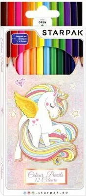 Obrázek produktu pro Trojhranné tužky 12 barev Unicorn