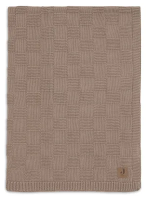 Produktbild von Decke Wiege 75x100cm Box Knit - Milky Coffee - GOTS