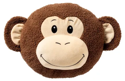 Produktbild von Textino Dekokissen Monkey Ø30 cm Braun