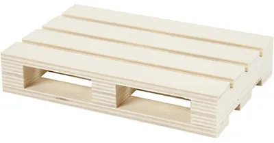 Produktbild von Mini-Palette, H 2,5 cm, L 12 cm, B 8 cm, 1 Stk [HOB-57960]