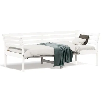Obrázek produktu pro VidaXL 842879, Rozkládací pohovka, Bílá, Borovicové dřevo, 2095 mm, 950 mm, 760 mm